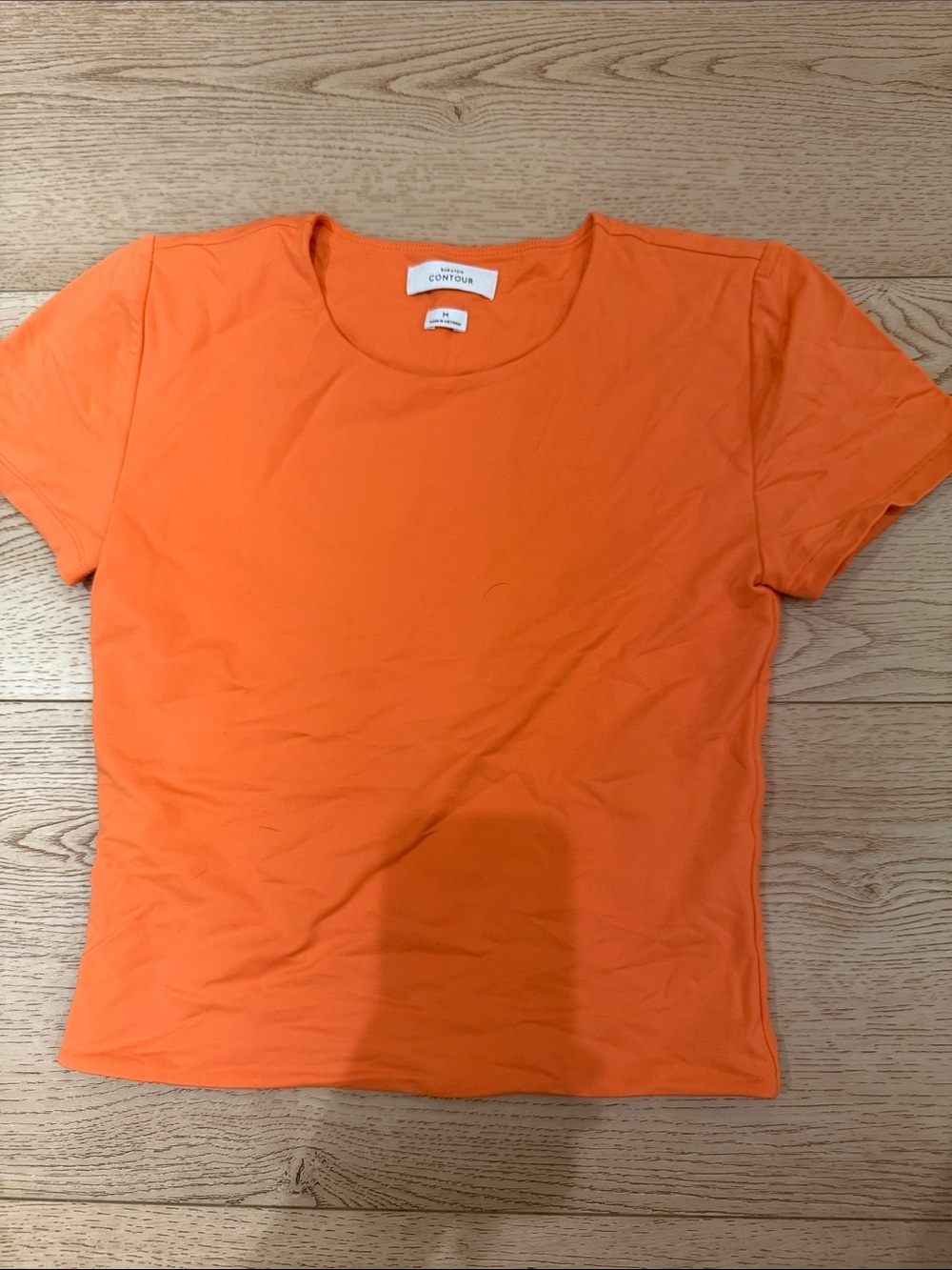 Babaton Short Sleeve Crewneck Tee in Bright Orange